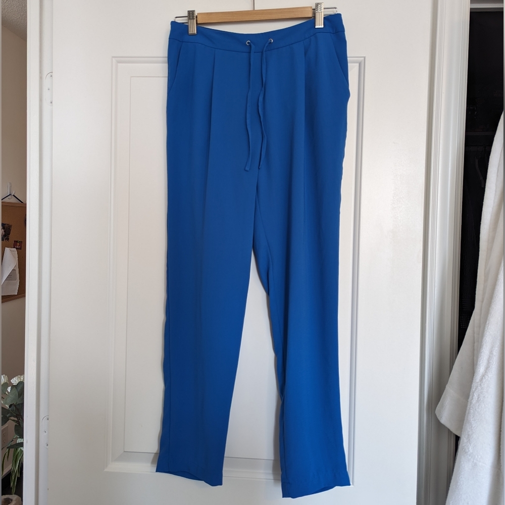 Breezy Blue Pants, Perfect for Travelling, Size S